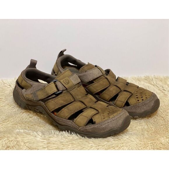 Merrell Men’s Telluride Wrap Clay STUCCO Sandals Sz 10 US - Picture 8 of 8